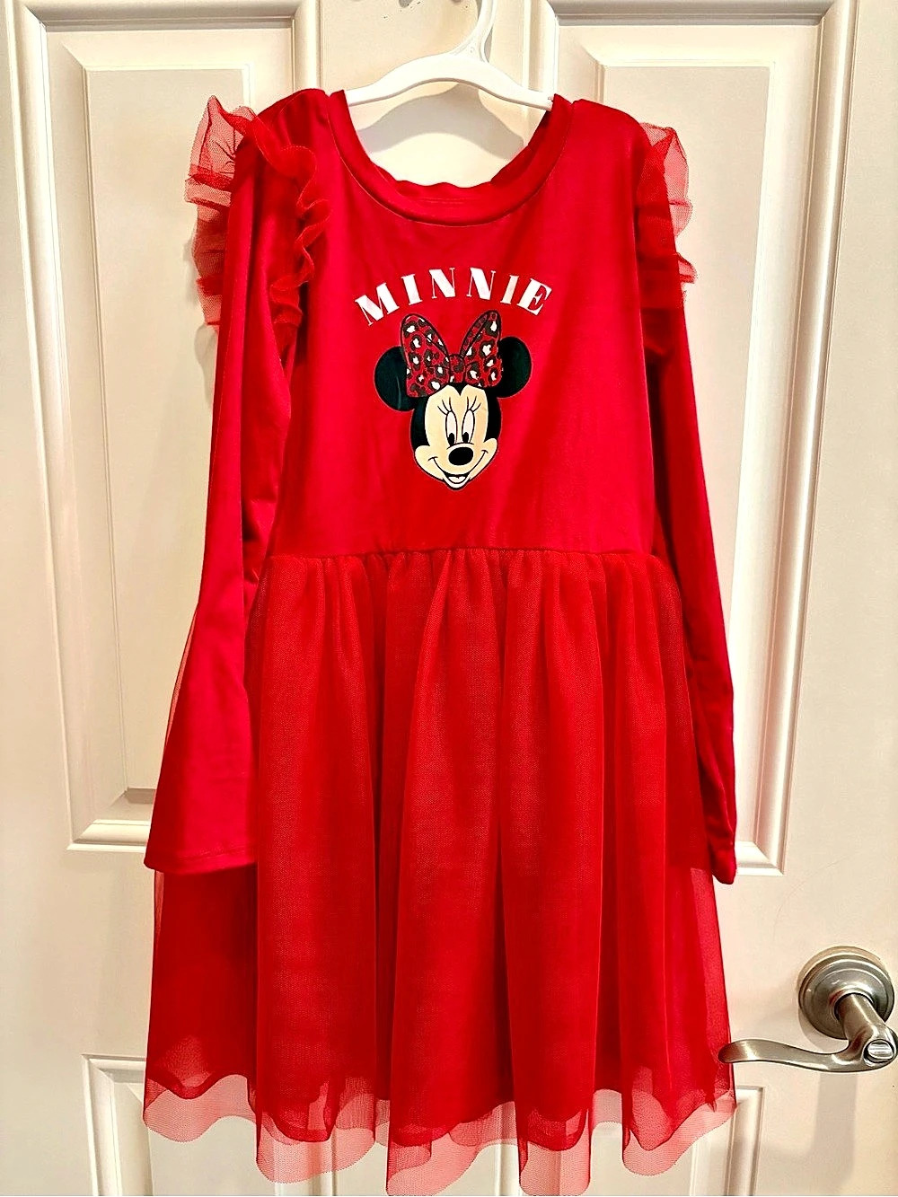 Disney Minnie Mouse Red & Black Girls' Dress